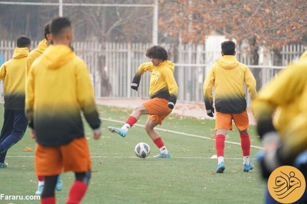 بازی محبت آمیز تیم فوتبال جوانان ایران در اردوی تهران